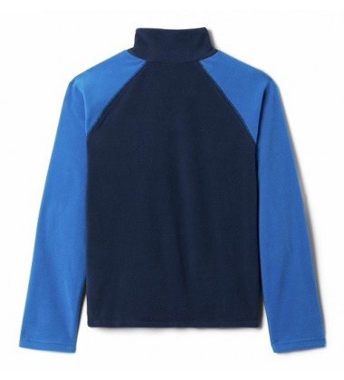 Columbia flisinis džemperis berniukams Glacial Half Zip. Spalva mėlyna/ tamsiai mėlyna